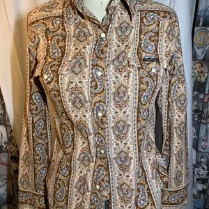 Lucky Brand Corduroy pearl Snap button down